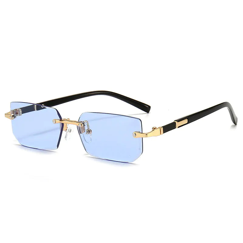 Rimless Tinted Sunglasses for Summer Unisex