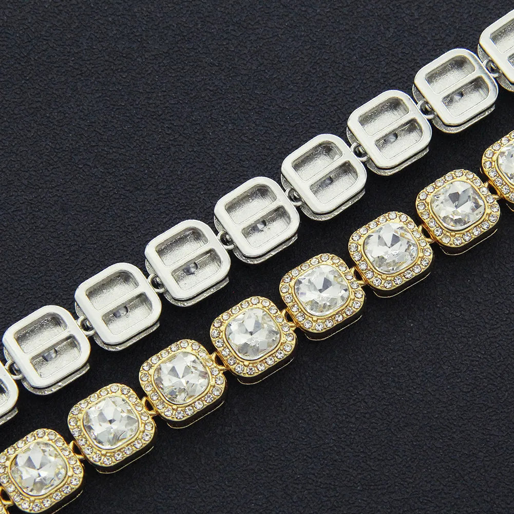 Iced Out Cluster Tennis Chain