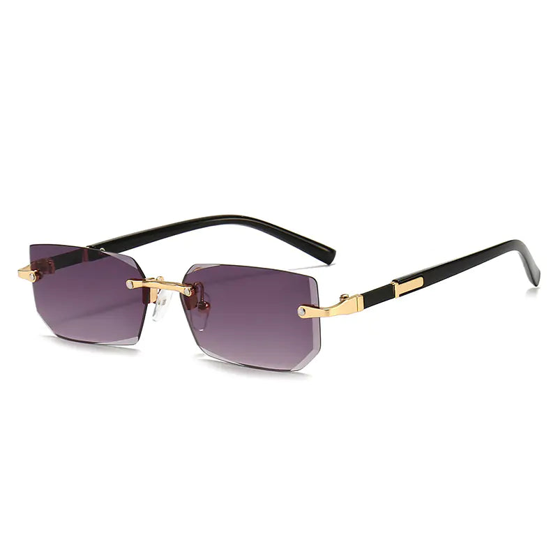 Rimless Tinted Sunglasses for Summer Unisex