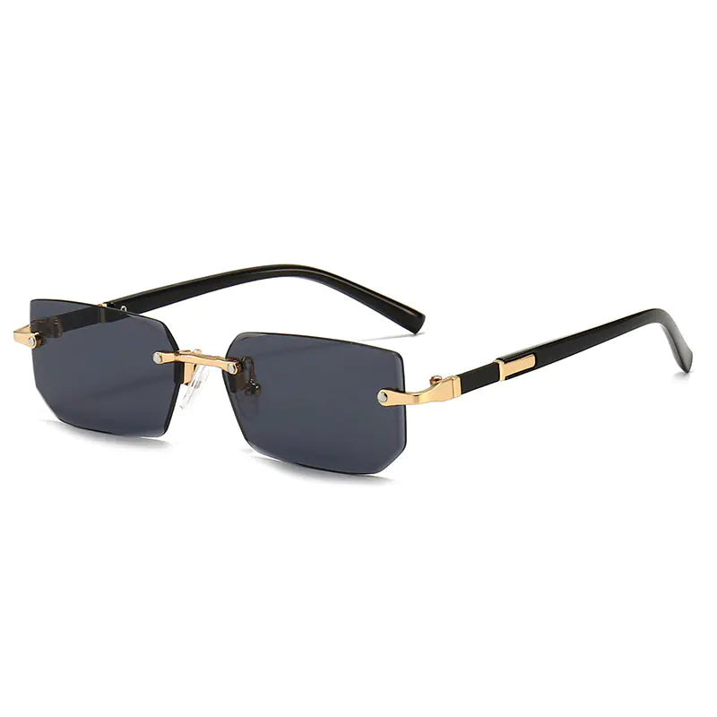 Rimless Tinted Sunglasses for Summer Unisex