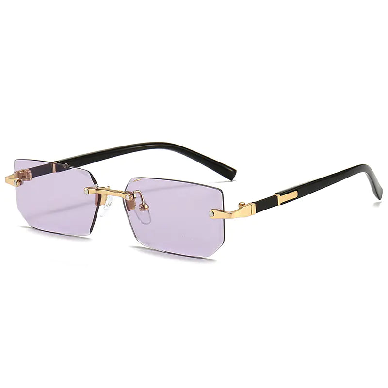 Rimless Tinted Sunglasses for Summer Unisex